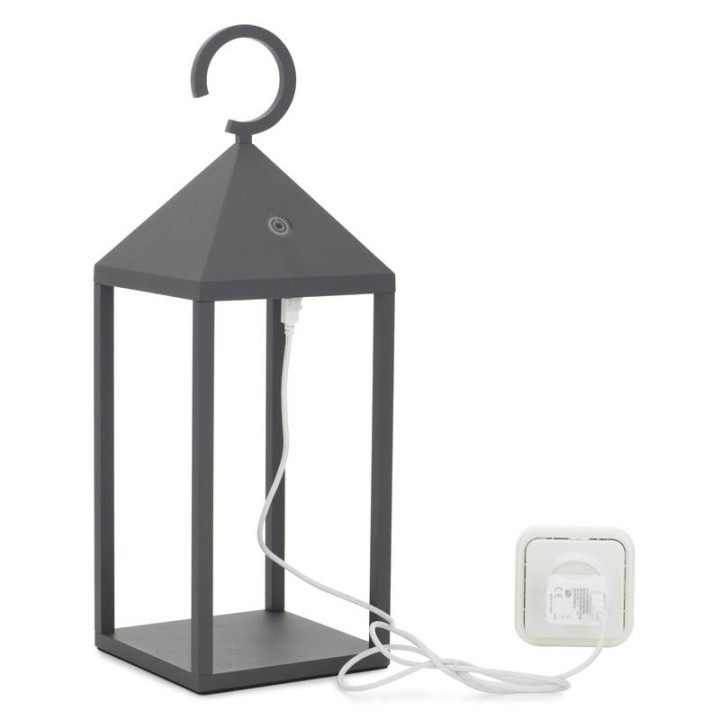 Lámpara Portátil de exterior ERICE IP54 LED 2.20W 187Lm 3000K Antracita DOPO 918A-L0103L-04