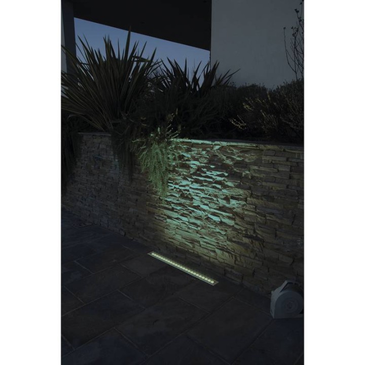 Lámpara empotrable para exterior WALK LED 80W RGBW 5540lm 20º Inox CRISTHER 920O-L1480F-30