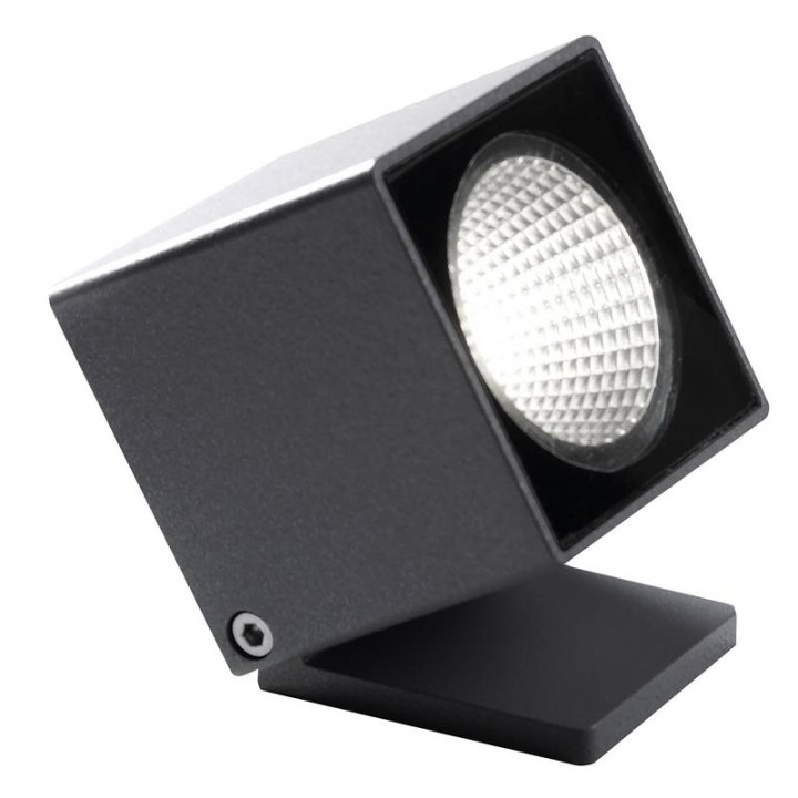Proyector para exterior DADO 8W 3000K 700LM 19º Antracita CRISTHER 922A-L3108B-04