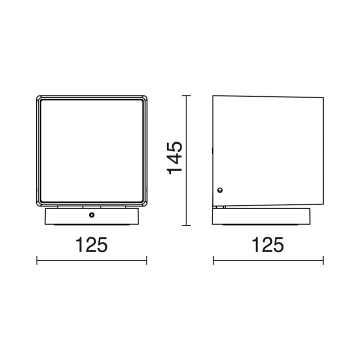 Proyector para exterior DADO 12W 4000K 1760LM 19º Antracita CRISTHER 922C-L3314B-04