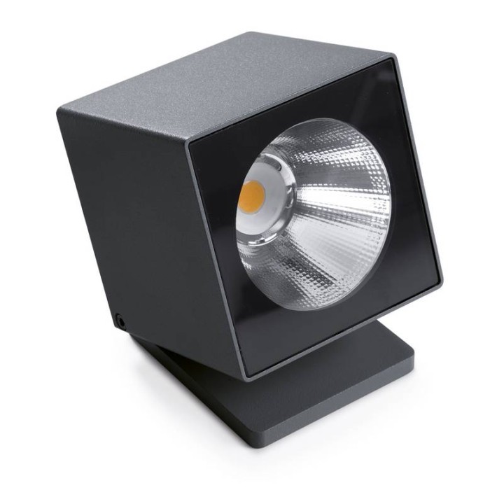 Proyector para exterior DADO 12W 4000K 1760LM 49º Antracita CRISTHER 922D-L3314B-04