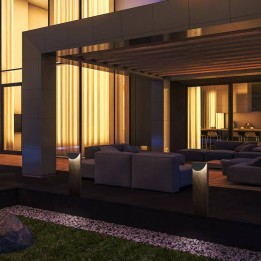 Baliza LED L600 8,5W 3000K Gris Neolith La Bohéme NH CRISTHER 926B-L3109B-83