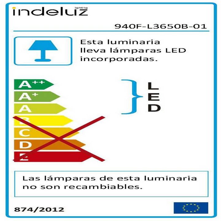 Suspensión CROUS IP66 LED SMD 46W 7850lm 5700K Blanco INDELUZ 940F-L3650B-01