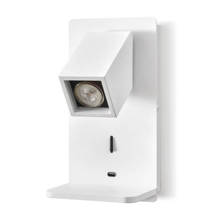 Aplique lector ORFEO GU10 5W c/band. Blanco EXO 943B-G21X1A-01