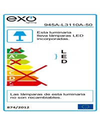 Lámpara de sobremesa TWIST GX53 LED T2 10W 1200lm 3000K Madera haya EXO 945A-L3110A-50