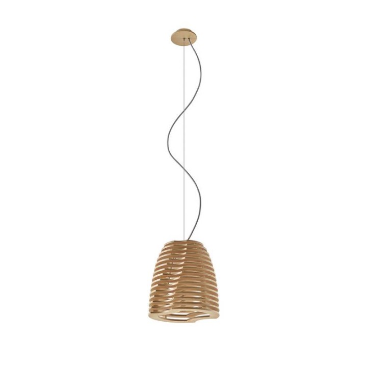 Lámpara colgante TWIST GX53 LED T2 6W 480lm 3000K Madera haya EXO 945C-L3110A-50