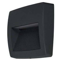 Aplique de Exterior Asimetrico STORM IP55 LED R7S 4W 3000K Negro DOPO 947A-L3104A-02