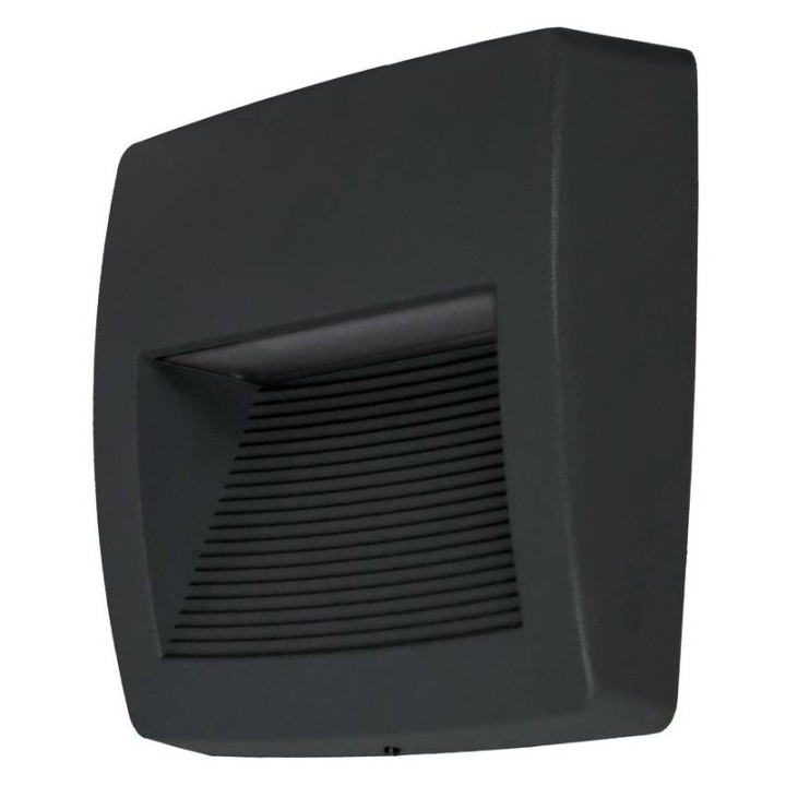 Aplique de Exterior Asimetrico STORM IP55 LED R7S 4W 3000K Negro DOPO 947A-L3104A-02