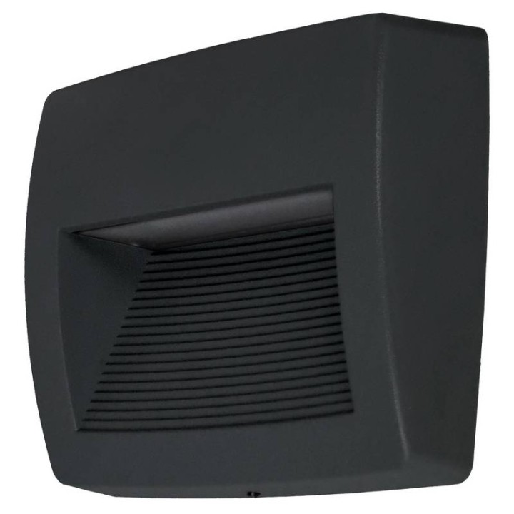 Aplique de Exterior Asimetrico STORM IP55 LED R7S 8,5W 3000K Negro DOPO 947B-L3109A-02