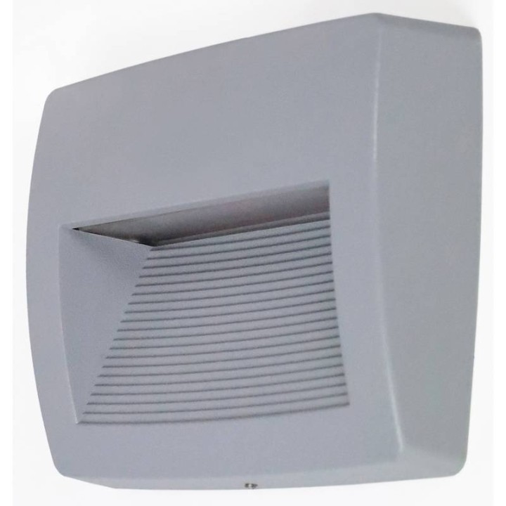 Aplique de Exterior Asimetrico STORM IP55 LED R7S 8,5W 3000K Gris DOPO 947B-L3109A-03