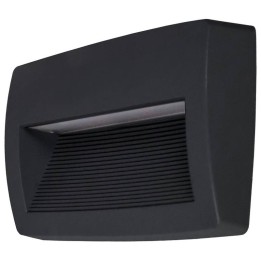 Aplique de Exterior Asimetrico STORM IP55 LED R7S 11W 3000K Negro DOPO 947C-L3111A-02