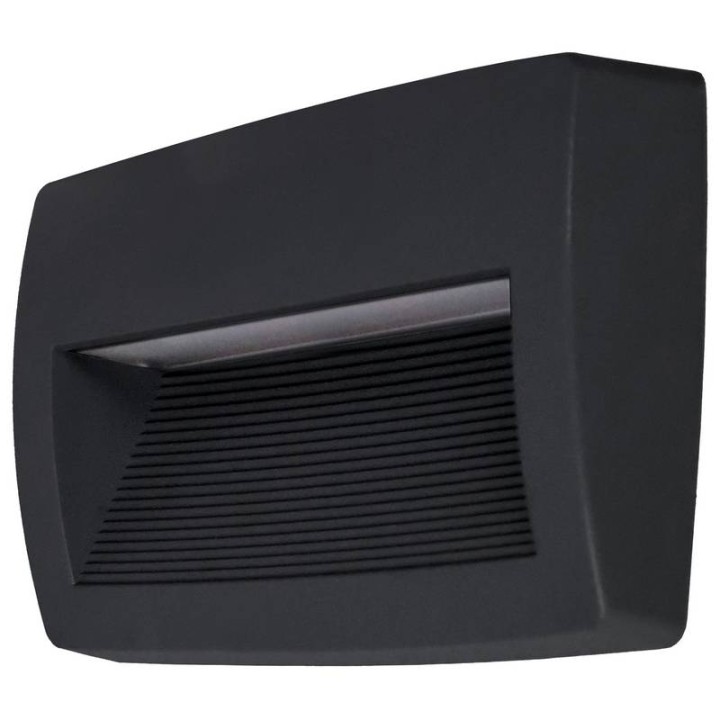 Aplique de Exterior Asimetrico STORM IP55 LED R7S 11W 3000K Negro DOPO 947C-L3111A-02