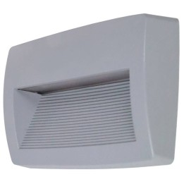Aplique de Exterior Asimetrico STORM IP55 LED R7S 11W 3000K Gris DOPO 947C-L3111A-03