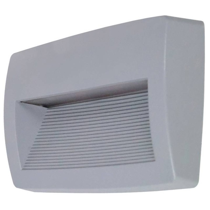 Aplique de Exterior Asimetrico STORM IP55 LED R7S 11W 3000K Gris DOPO 947C-L3111A-03
