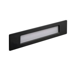 Lámpara empotrable para exterior Pared WIND IP55 LED R7s 11W 3000K Negro DOPO 949A-L3111A-02
