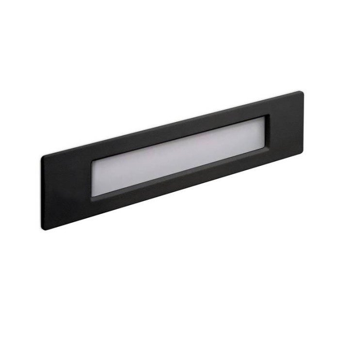 Lámpara empotrable para exterior Pared WIND IP55 LED R7s 11W 3000K Negro DOPO 949A-L3111A-02