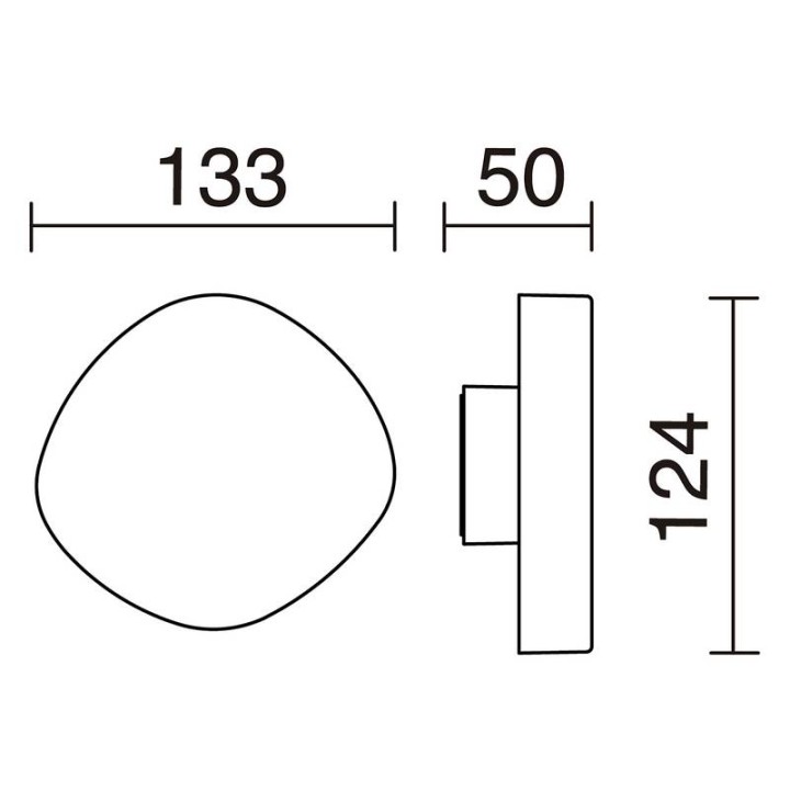 Aplique de Exterior FROST IP65 LED 6.5W 800lm 3000K Blanco DOPO 952A-L3107A-01