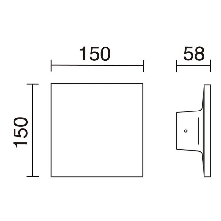 Aplique de Exterior FROST IP65 LED 6.5W 800lm 3000K Antracita DOPO 953A-L3108A-04