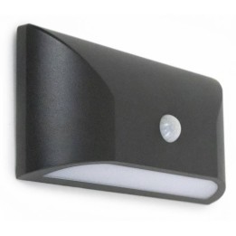Aplique de Exterior con sensor de movimiento HAIL IP65 LED 5W 480lm 3000K Antracita DOPO 954A-L3106B-04