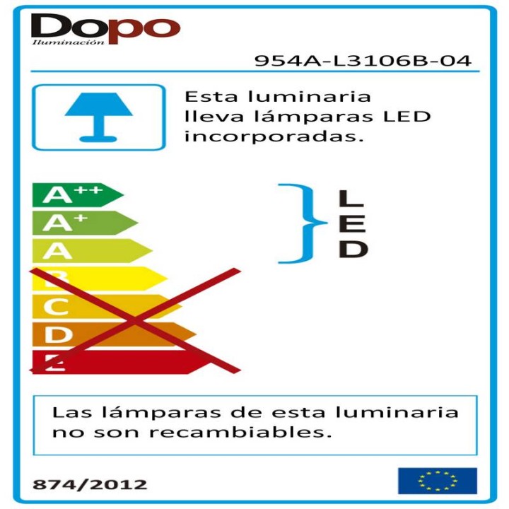 Aplique de Exterior con sensor de movimiento HAIL IP65 LED 5W 480lm 3000K Antracita DOPO 954A-L3106B-04