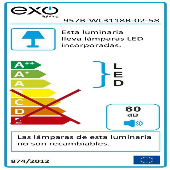 Ventilador de techo BREEZE LED SMD 15W 3000K/4000K/6000K Negro Madera Nogal EXO 957B-WL3118B-02-58