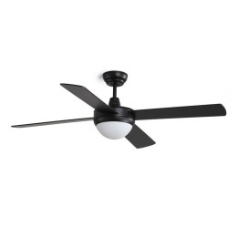 Ventilador de techo NICK E27 2x6W Negro	 EXO 958A-WG05X1B-02