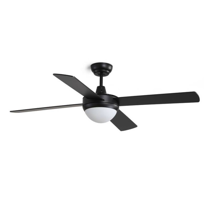 Ventilador de techo NICK E27 2x6W Negro	 EXO 958A-WG05X1B-02