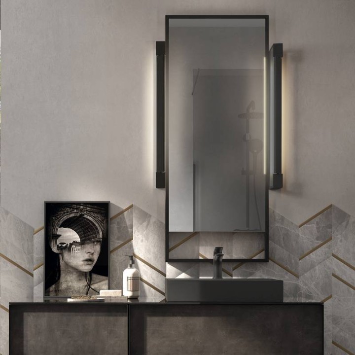 Aplique baño TILT IP44 LED SMD 30W 4000K Negro EXO 959B-L0230B-02