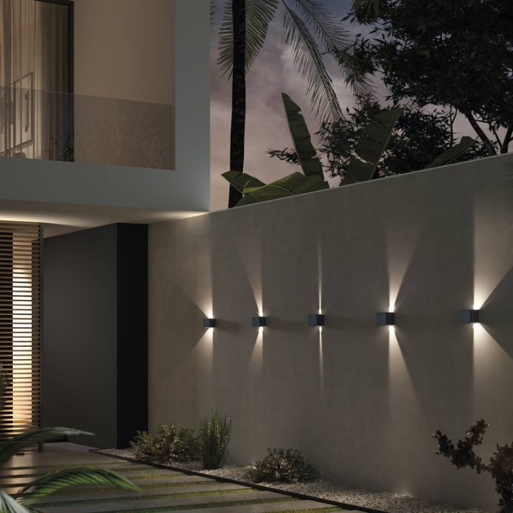 Aplique de Exterior BEAM IP54 LED 6W 580lm 3000K Antracita DOPO 960A-L3106B-04