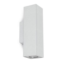 Aplique de Exterior STONE cuadrado IP65 2xGU10 35W CONCRETE Blanco CRISTHER 965A-G21X1A-NW