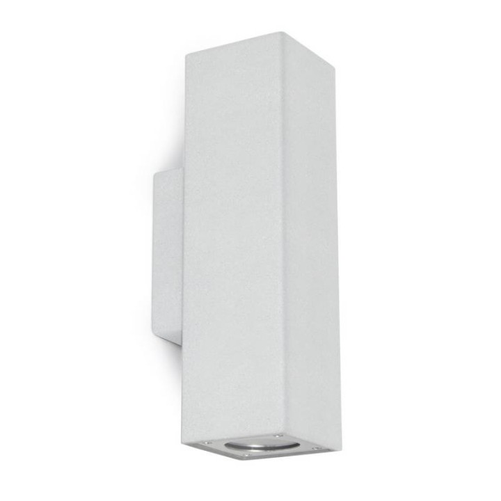 Aplique de Exterior STONE cuadrado IP65 2xGU10 35W CONCRETE Blanco CRISTHER 965A-G21X1A-NW