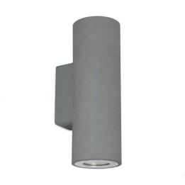 Aplique de Exterior STONE redondo IP65 (2x) GU10 Máx 12W CONCRETE Negro CRISTHER 965B-G21X1A-NB