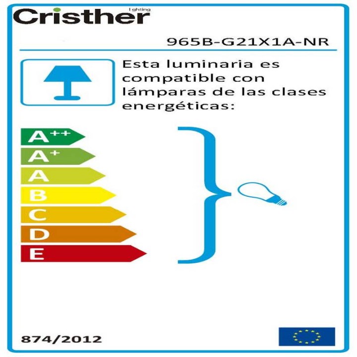 Aplique de Exterior STONE redondo IP65 (2x) GU10 Máx 12W CONCRETE Rojo CRISTHER 965B-G21X1A-NR