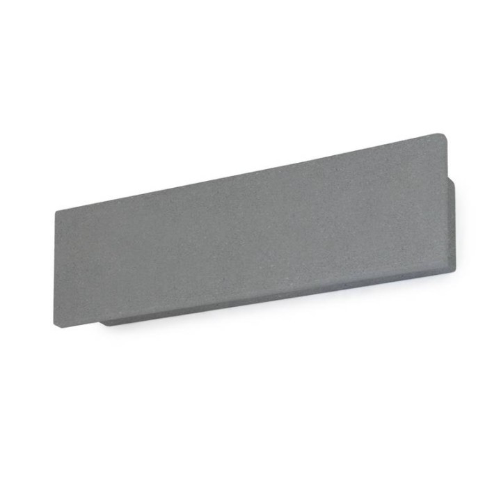 Aplique de Exterior STONE IP65 LED SMD 12W 825lm 3000K CONCRETE Negro CRISTHER 965C-L3112A-NB