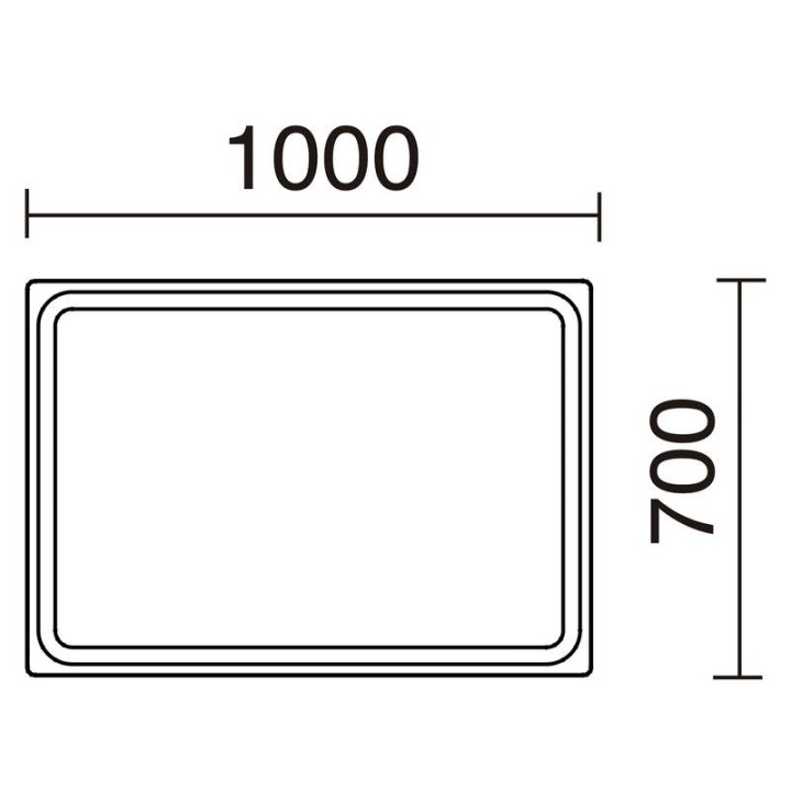 Espejo baño MINERVA 100x70cm IP44 LED SMD 20W 4000K CROMO EXO 974B-L0220B-32