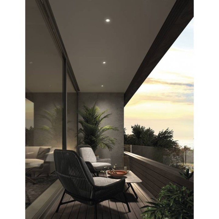 Lámpara empotrable para exterior techo NABUCO IP68 LED COB 6.50W 785 3000K Inox CRISTHER 980B-L0106H-30