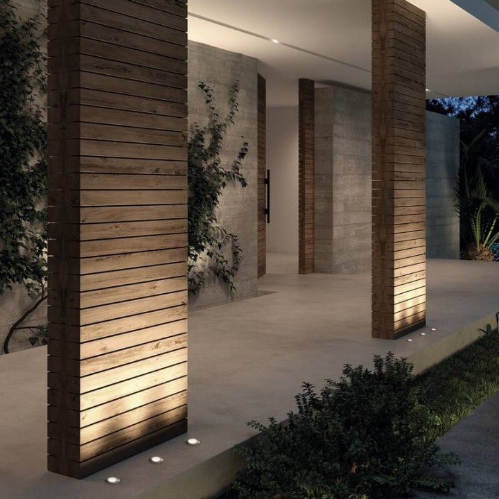 Lámpara empotrable para exterior suelo NABUCO IP68 LED COB 3W 350lm 3000K Inox CRISTHER 980H-L0103H-30