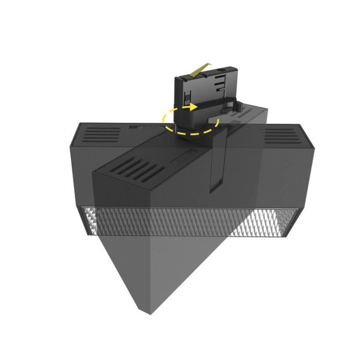 Proyector wall-washer FALL LED 30/40/50W 3000/3500/4000K 60x90º Negro INDELUZ 983A-L41MPA-02