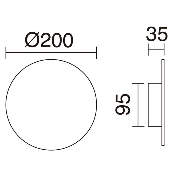Aplique CIRCULAR IP20 LED SMD 9W 3000K Blanco EXO 988A-L0109B-01