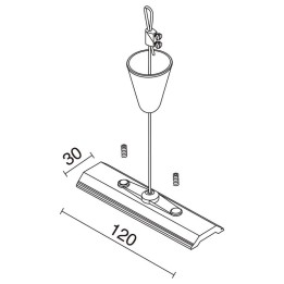 Kit de suspension 2 mts. TRACK ng  - A17D-322-02
