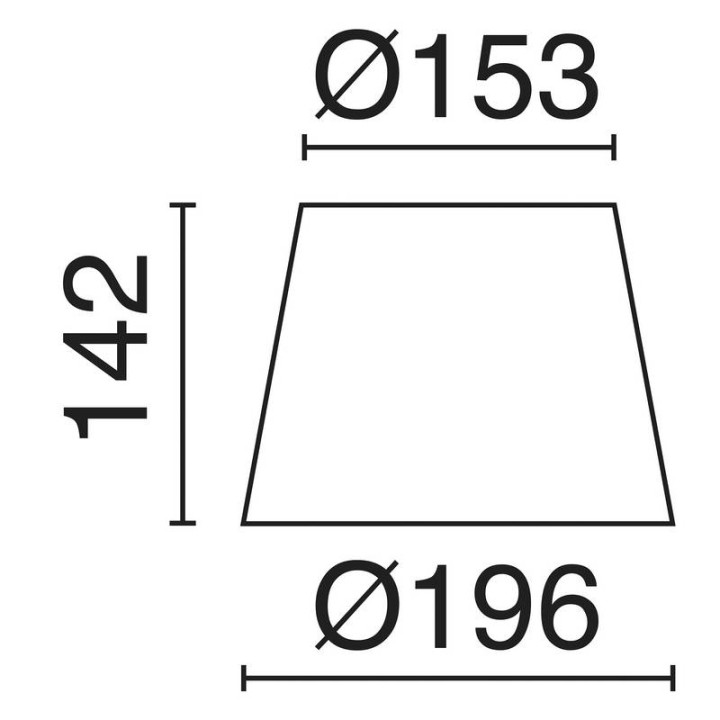 Pantalla A TU ESTILO gris Ø19CM EXO A26E-004-CK