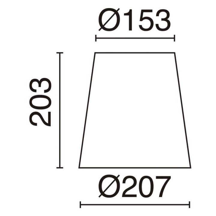 Pantalla A TU ESTILO blanco Ø20,5CM EXO A32C-004-CA