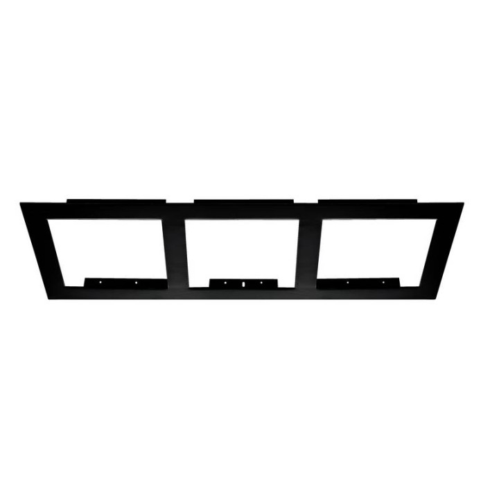 ATOLON marco modular para 3 unidades Neg INDELUZ A45C-738-02