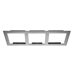 ATOLON marco modular para 3 unidades Gri INDELUZ A45C-738-03
