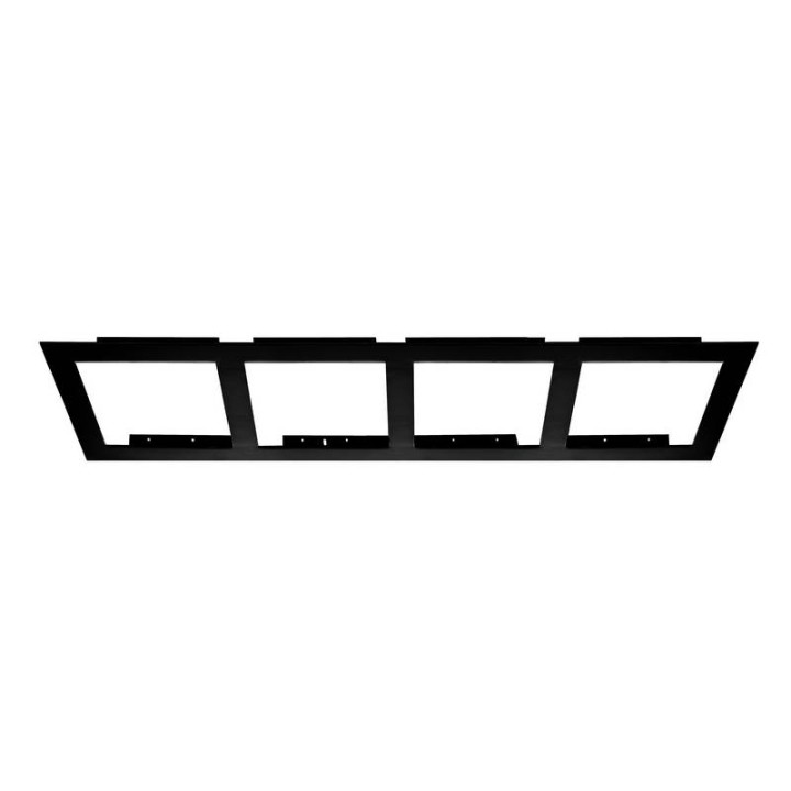 ATOLON marco modular para 4 unidades Neg INDELUZ A45D-738-02