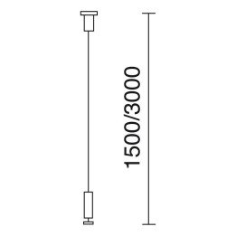 TRACK Cable acer.3000mm carr.DALI 3E Gr INDELUZ A53B-786-39