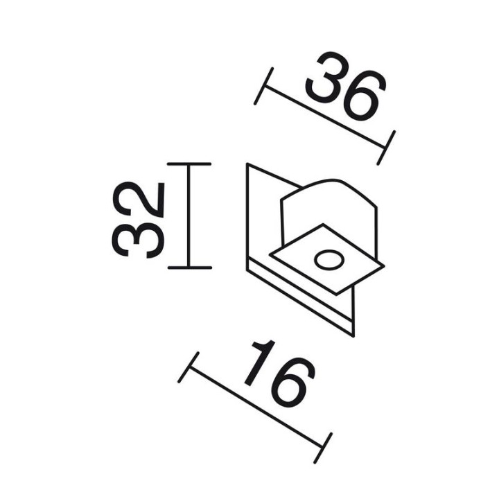 TRACK Tapa final carril 3E Gris INDELUZ A53G-786-03