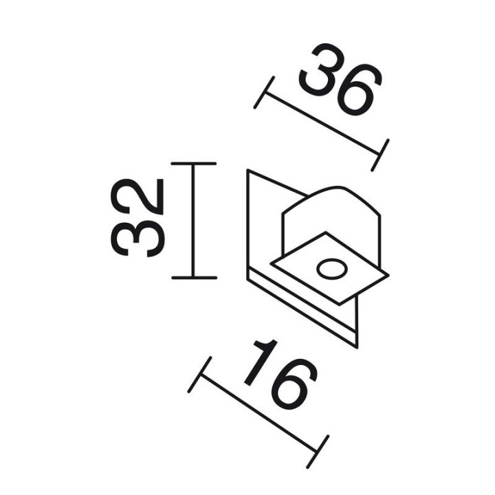 TRACK Tapa final carril DALI 3E Blanco INDELUZ A54A-786-01