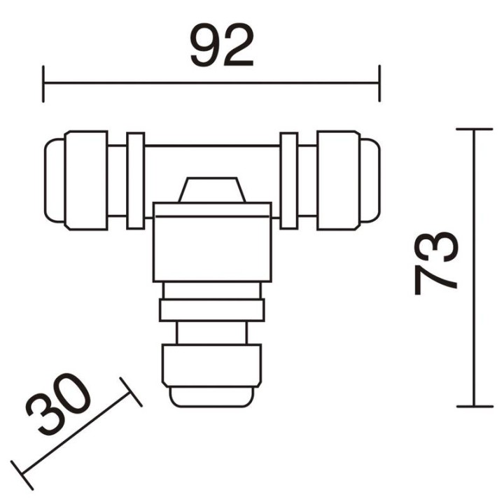 Triple conector  - B03B-X33X2A-02