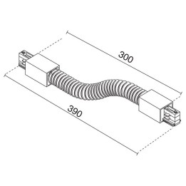 Unión flexible TRACK blanco  - B10N-X33X2A-01
